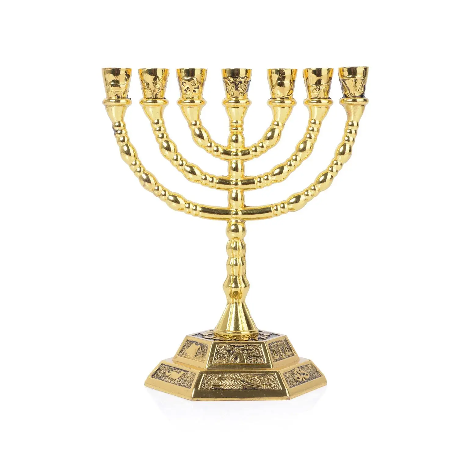 7 Branch Menorah Jewish Home Decor Candle Holder Decoration view 2