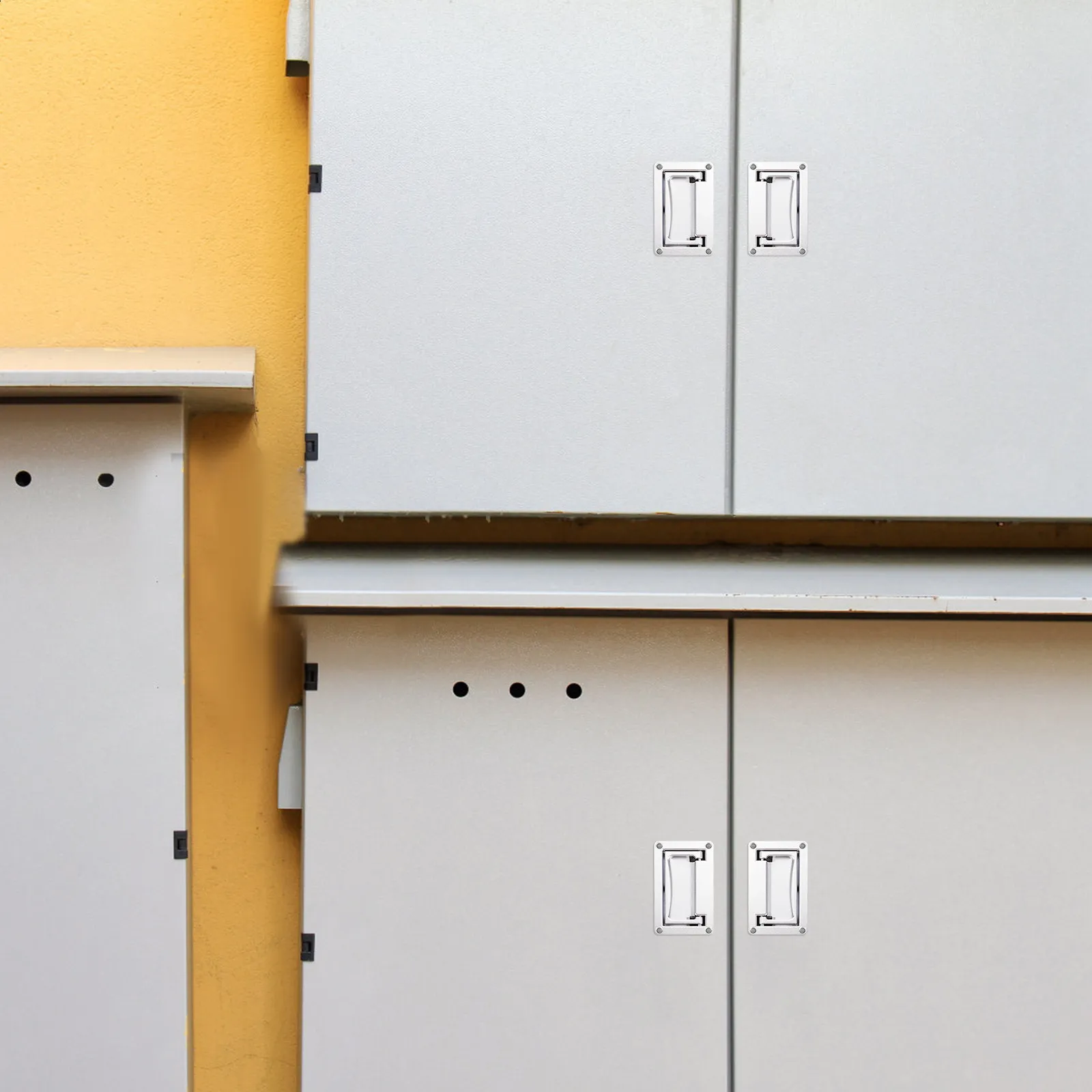 

Ручка-скоба из цинкового сплава для встраивания в шкафы, ящики для инструментов, электрические коробки, для дома и отелей, простая установка, выдерживающая нагрузку, декоративная