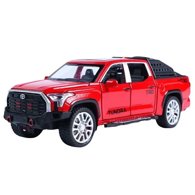 Modèle réduit de voiture Toyota Tundra 514 up, échelle 1:32, véhicule l'inventaire en alliage avec son et lumière, idéal comme cadeau pour un garçon