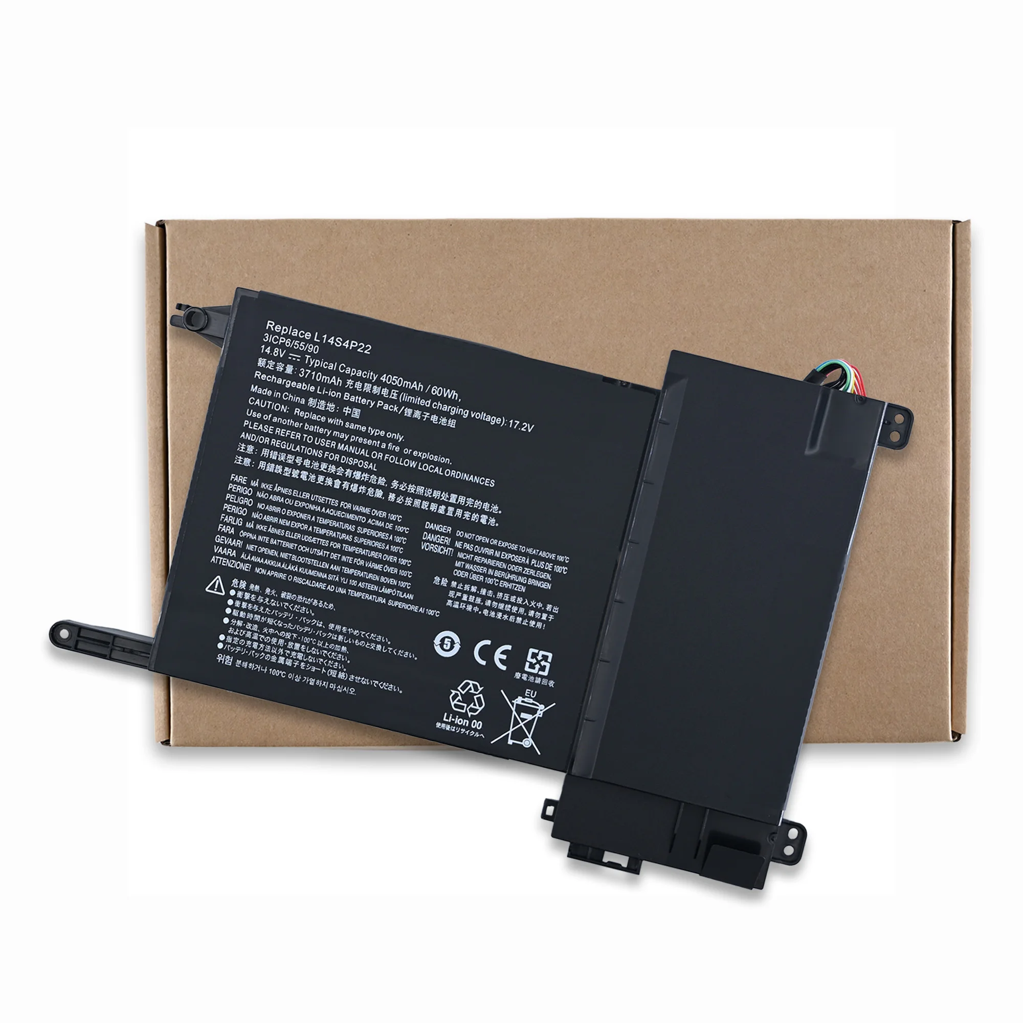 

Аккумулятор для ноутбука LOLG L14S4P22 L14M4P23 для Lenovo IdeaPad Y700 Y701 Y700-17iSK Y700-15ISK Series 5B10H22084 14.8V 4050mAh