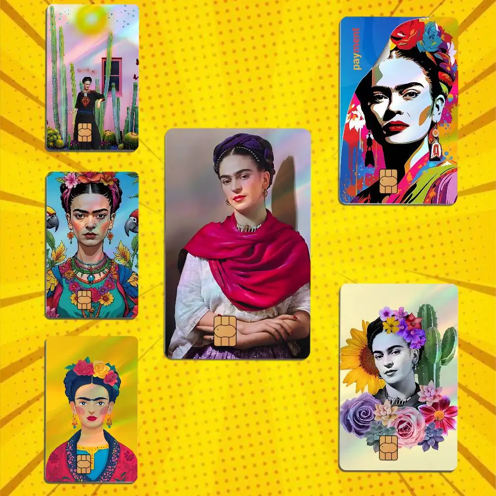 I am the subject I know best Frida Kahlo High Quality Anime Laser PVC Sticker Film Skin Cover For Metro Debit Credit Card
