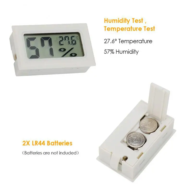 Mini LCD Digital Thermometer Hygrometer Temperature Indoor Convenient Temperature Sensor Humidity Meter Gauge Instruments Cable