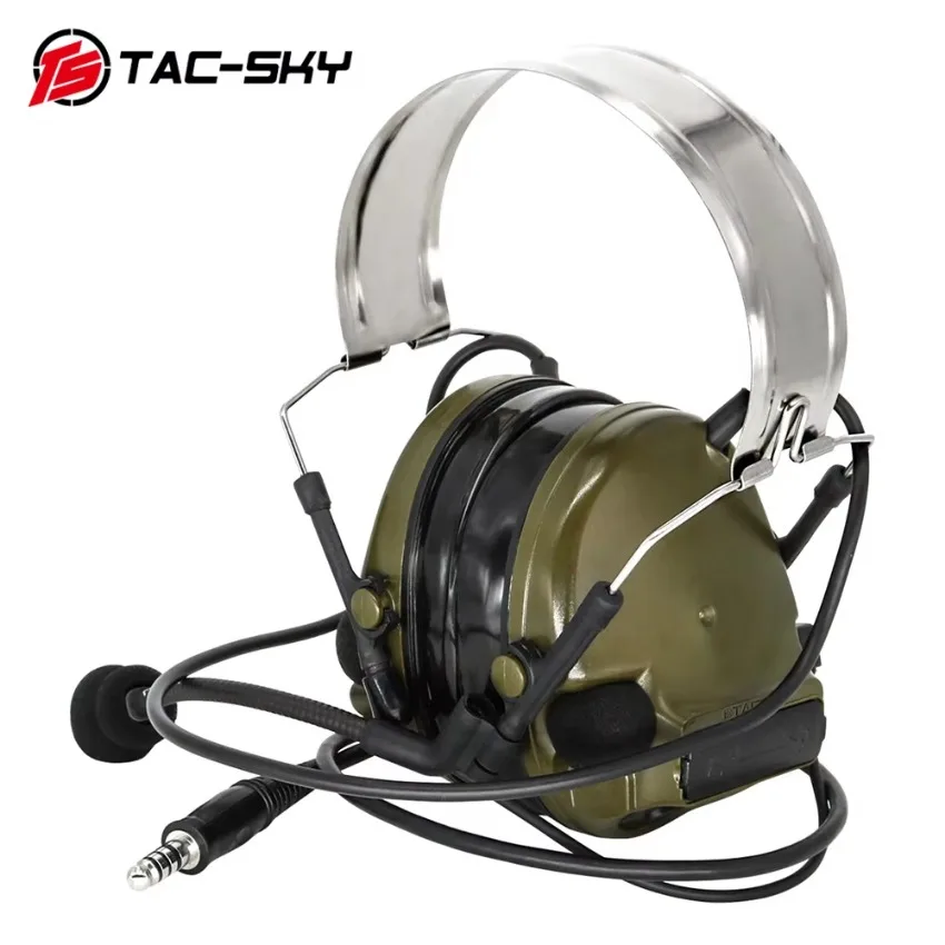 TAC-SKY COMTAC3 Tactical Headset Detachable Hearing Protection Headphone for Outdoor Airsoft Hunting Comta iii Military Headset