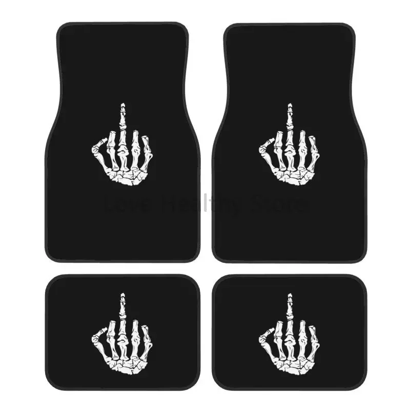 

Автомобильные коврики Hand Skeleton для внедорожника, грузовика, седана, фургона, набор из 4 передних и задних ковров, защита от атмосферных воздействий, нескользящие резиновые коврики