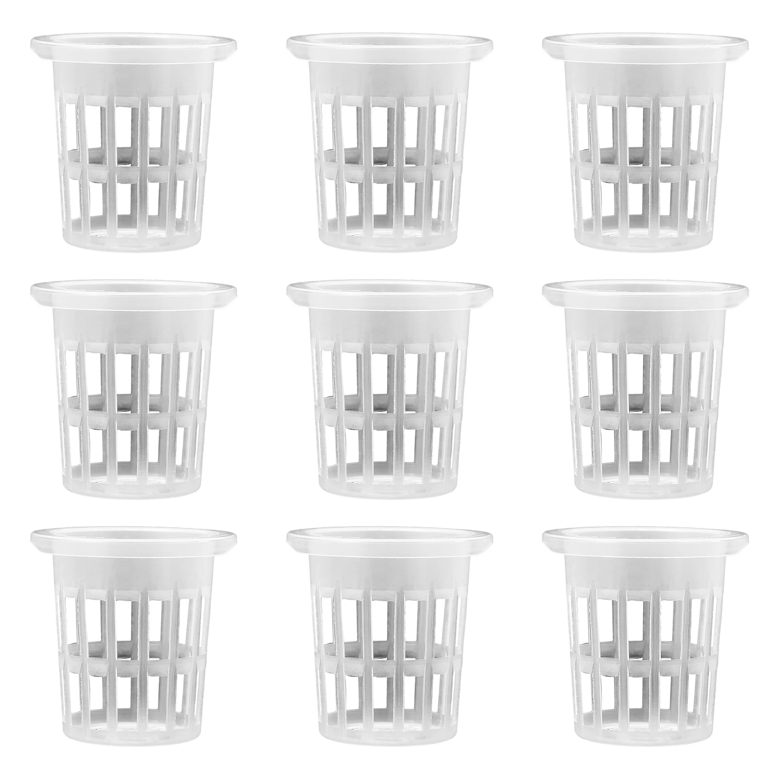 

50 Pcs Planting Nursery Pots Hydroponic Grow Cups Vegetable Root Guard Soilless Cultivation Garden Net White