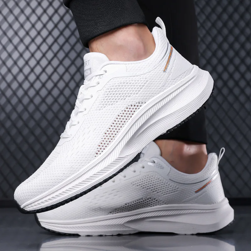 Men's shoes new versatile sports summer fly-woven breathable men's thin lightweight casual soft-soled dad
