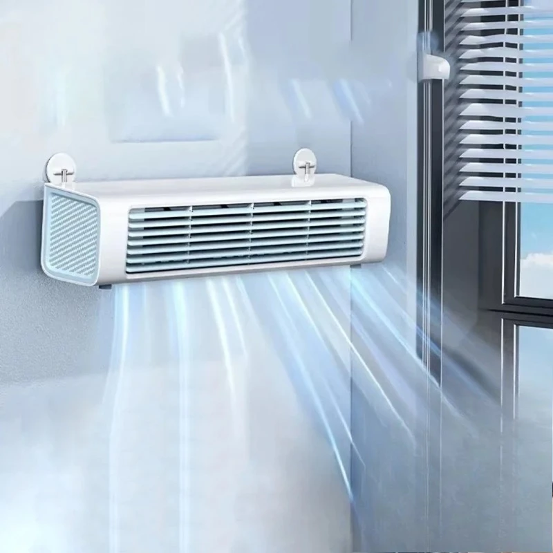 Whisper-Quiet Bladeless Air Cooler 3 Speed  Fan TYPE-C Plug in Auto Oscillation Quiet Cooler for Home Bathroom plug-in version