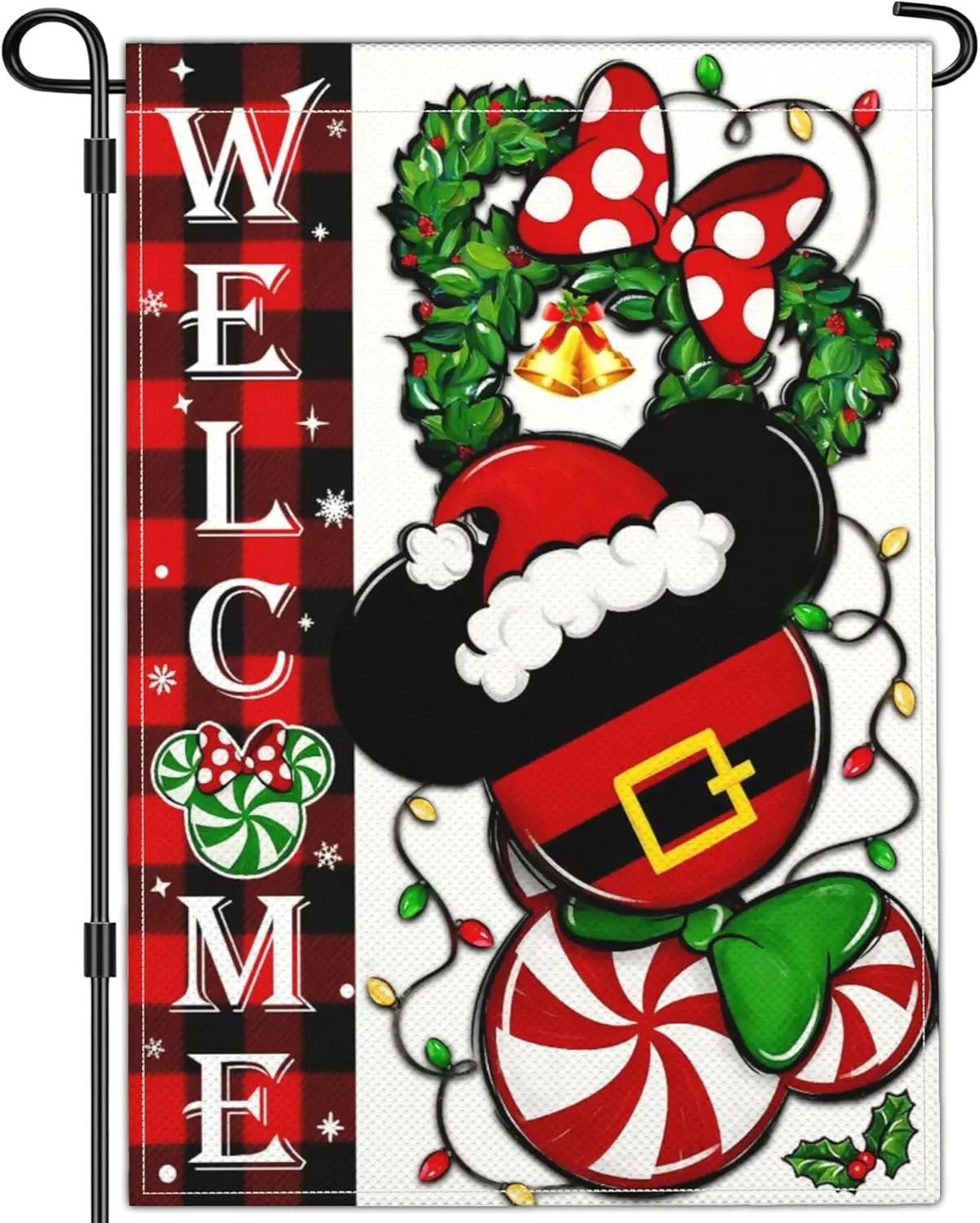Merry Christmas Garden Flag Funny Christmas Vacation Outdoor Decorations Yard Signs Garden Flags for Outside 12x18 Double Si SSL