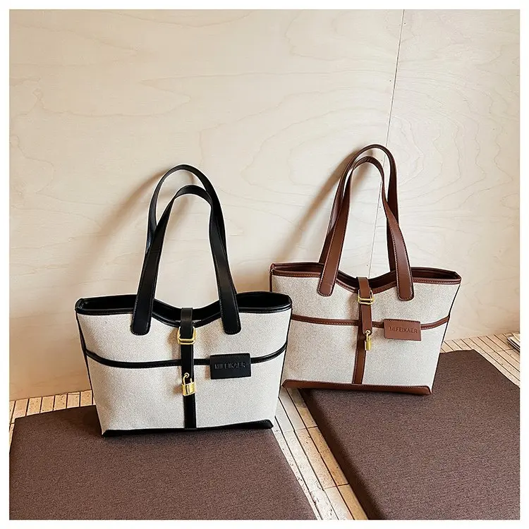 

2025 Autumn New Zipper Handbag Oxford Spinning Tote Bag Small Square Bag Women's Shoulder Messenger Bag