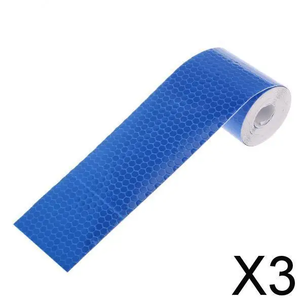 

3-5pack Night Reflective Warning Conspicuity Tape Strip Sticker DIY Blue