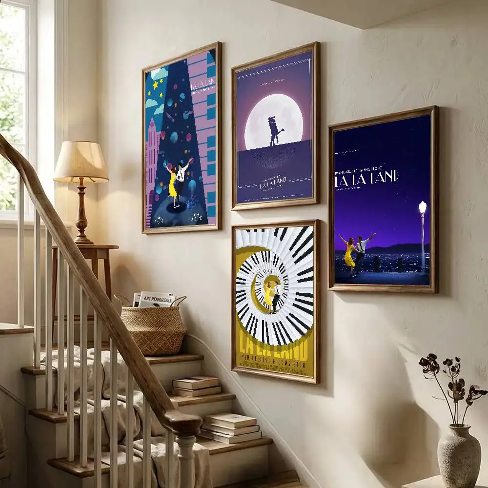 La La Land Move Poster Art With Prints Home Bedroom Living Room Decoration Gift