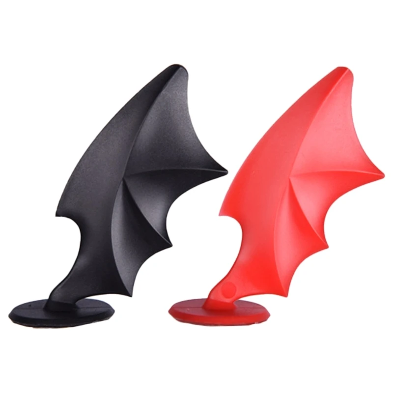 Stylish Devil Wing Horns Decorations Attachment Creative Adornment Accessories for Motorcycle Helmets, Bike Gear Accents