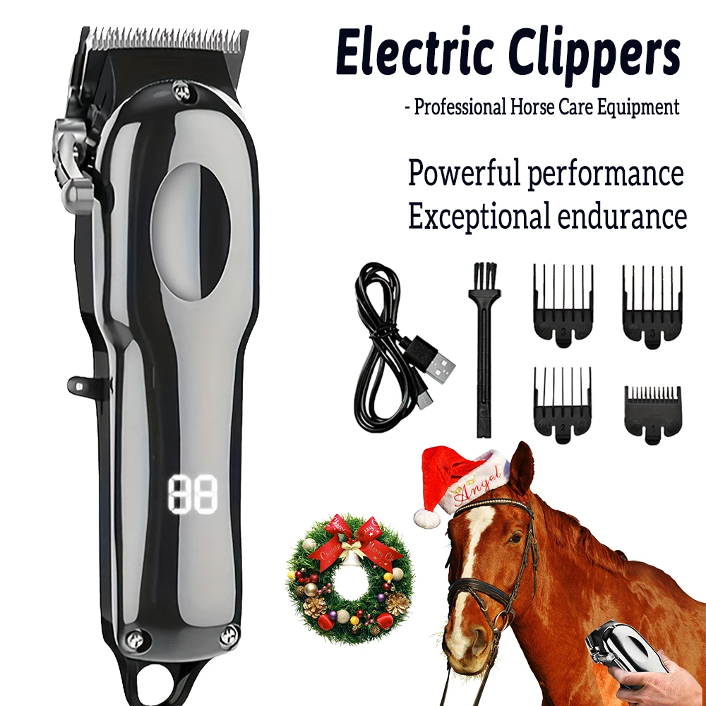 Máquina Cortadora de Pelo Eléctrica para Caballos, Recortadora para Animales, Tijeras para Peluquería de Mascotas, para Caballos, Ovejas, Gatos y Perros
