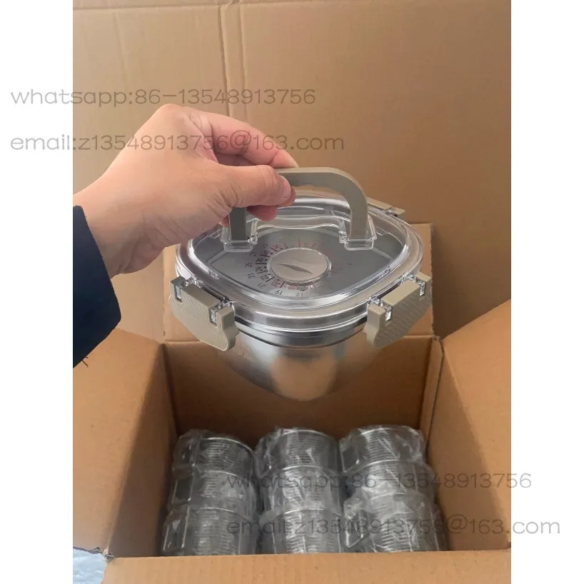 304 stainless steel portable crisper sealed bento lunch box soup can factory direct sales