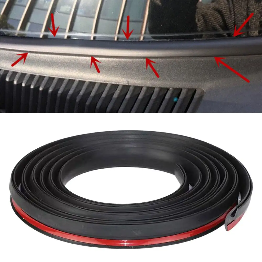 Universal 2M Car Front Windshield Panel Rubber Seal Strips For Dodge Caliber Challenger Charger fit ALL cars