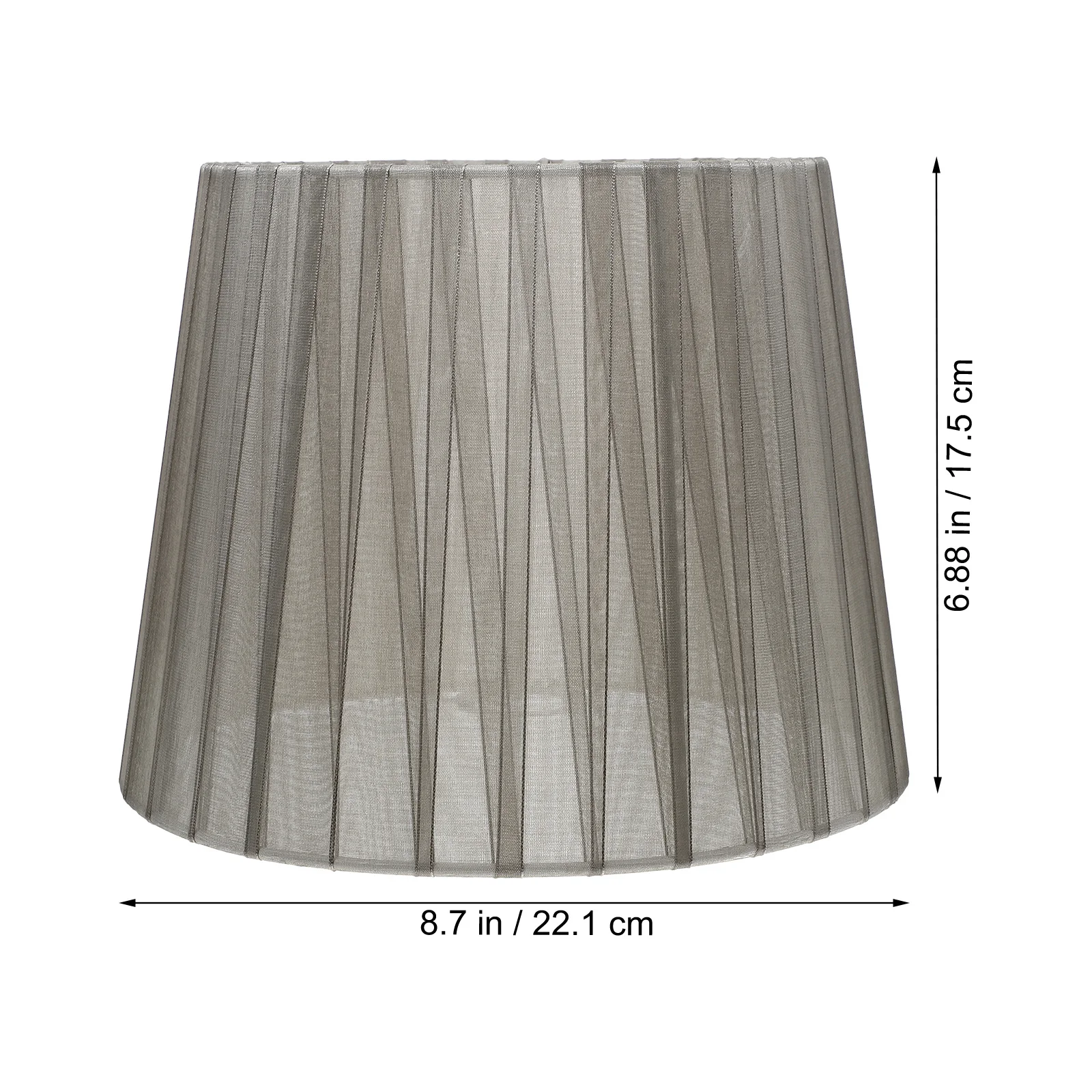 

Барабанный абажур для настольного торшера, износостойкая ткань, серая световая крышка, современный домашний отель, спальня, кабинет, библиотека, декор