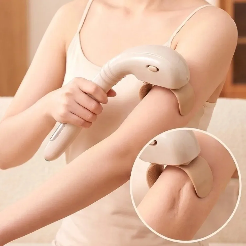 Handheld Electric Trapezius Massager, Wireless Bionic Kneading Design, Relax Stiff Neck Shoulder Leg Muscles, Office Use