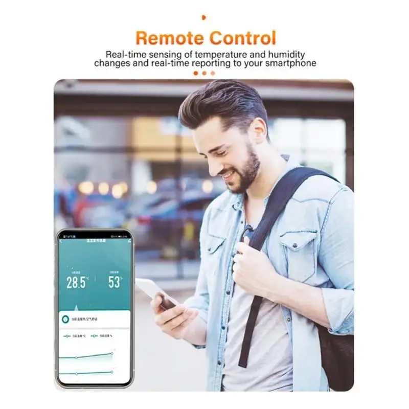Imagem -03 - Ewelink-sensor de Temperatura e Umidade Zigbee Casa Inteligente Controle de Voz Alexa Google Home