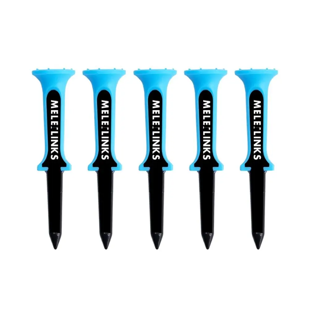

5 Pcs Set Lightweight 80 mm Golf Ball Holder Reduces Friction Side Spin Golf Tee Zero Drag Portable Zero Drag Tees Outdoor