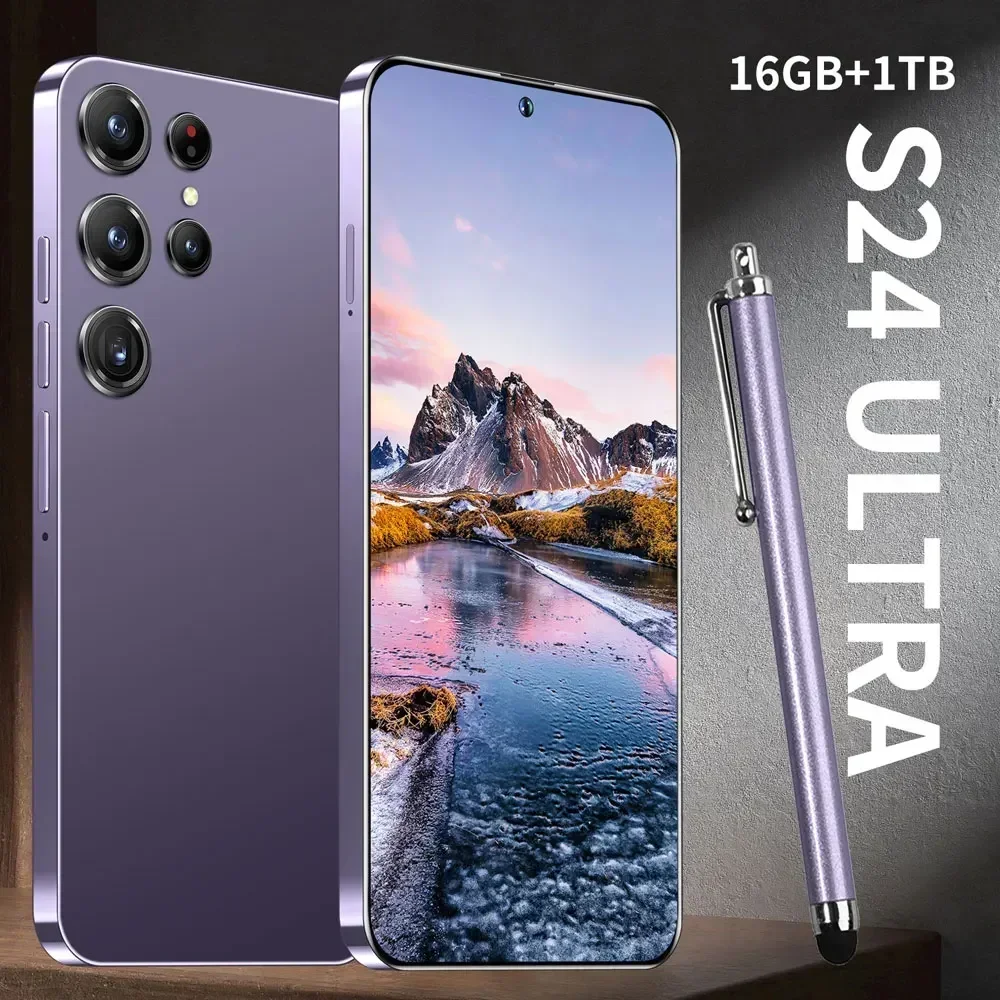 

Global Version S24 Ultra Smartphone 5G 7.3HD Original Cellphones 7800mAh Android 14 Cell Phone Snapdragon 8 gen 3 Mobile Phones