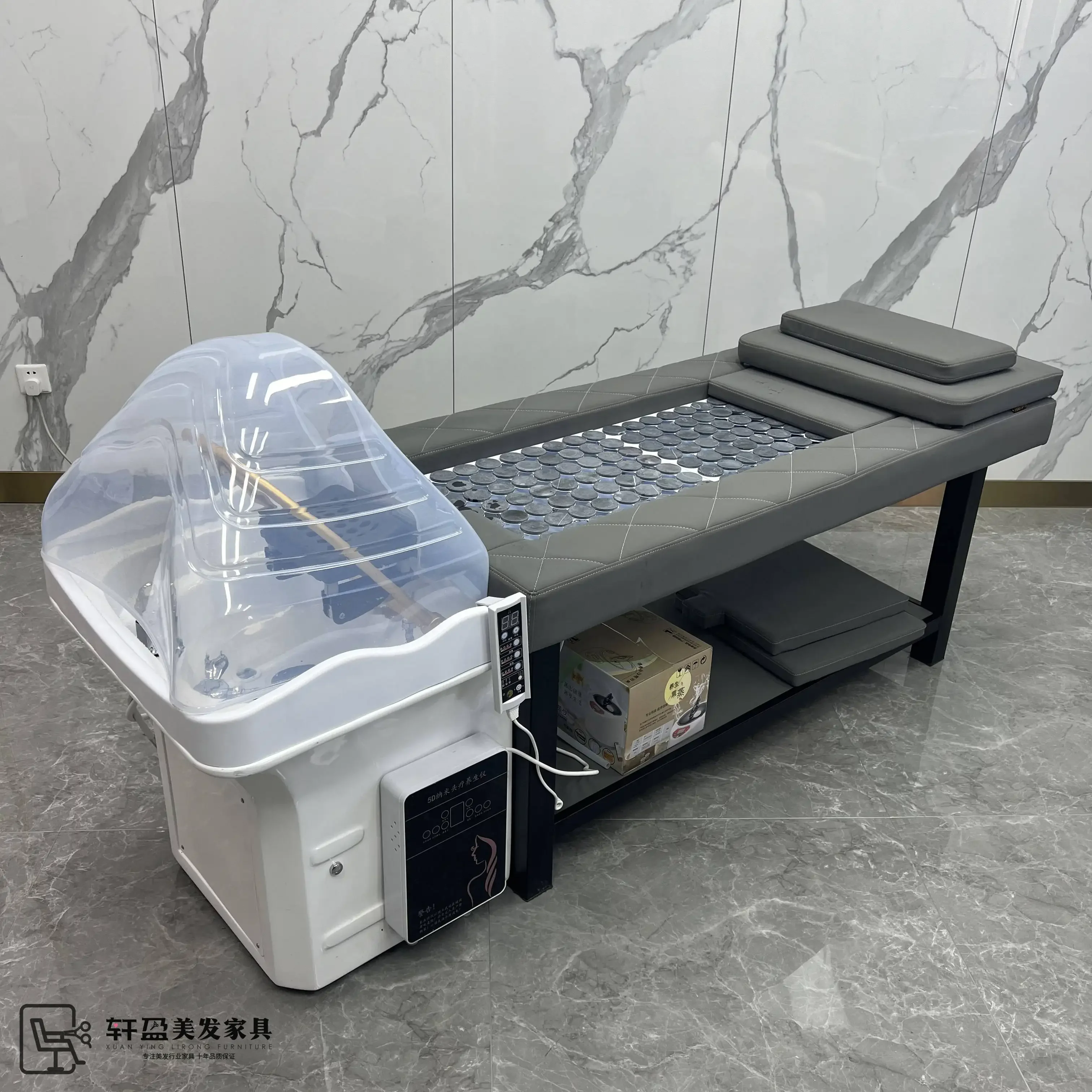 

High-Grade Multifunctional Moxibustion Bed Physiotherapy Bed Steaming Massage Beauty Salon Water Circulation Massage Couch
