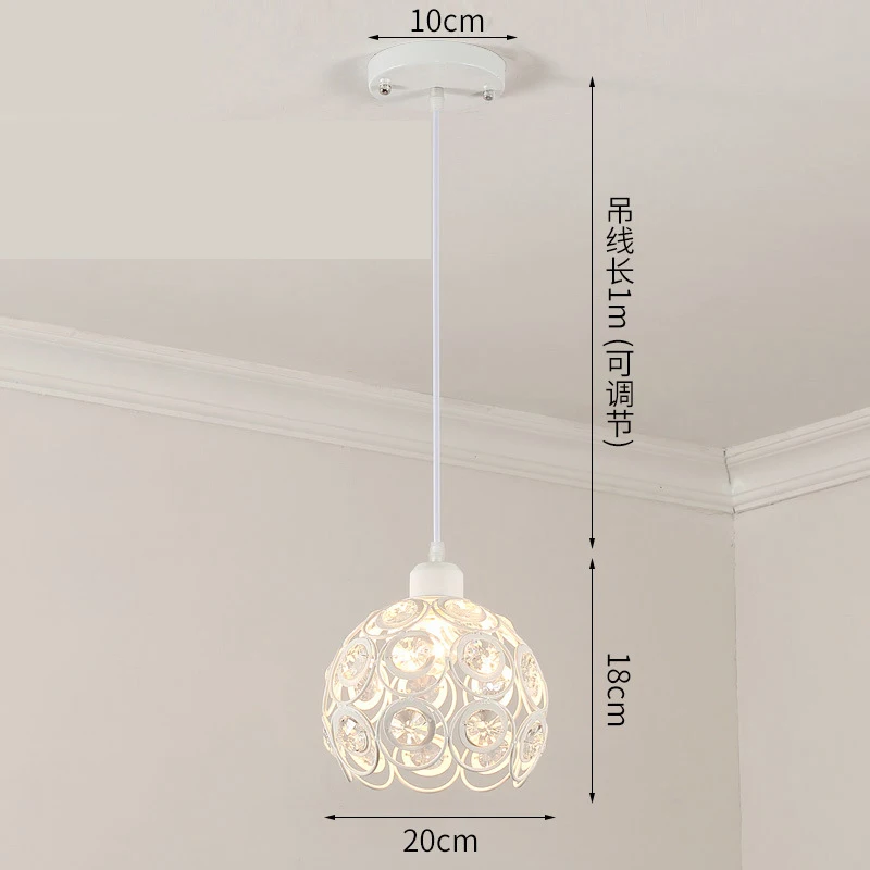 Supply of Restaurant Chandelier Crystal Lamp Simple Single-head Entrance Hall Ceiling Lamps Hotel Cloakroom Bar Decorative Lamps