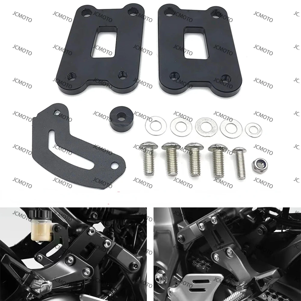 

Accessories For Yamaha MT-09 MT09 FZ-09 FZ09 2021-2023 Motorcycle Rear Pedal Lowering Kit EVO Passenger Footrests Supports Fits