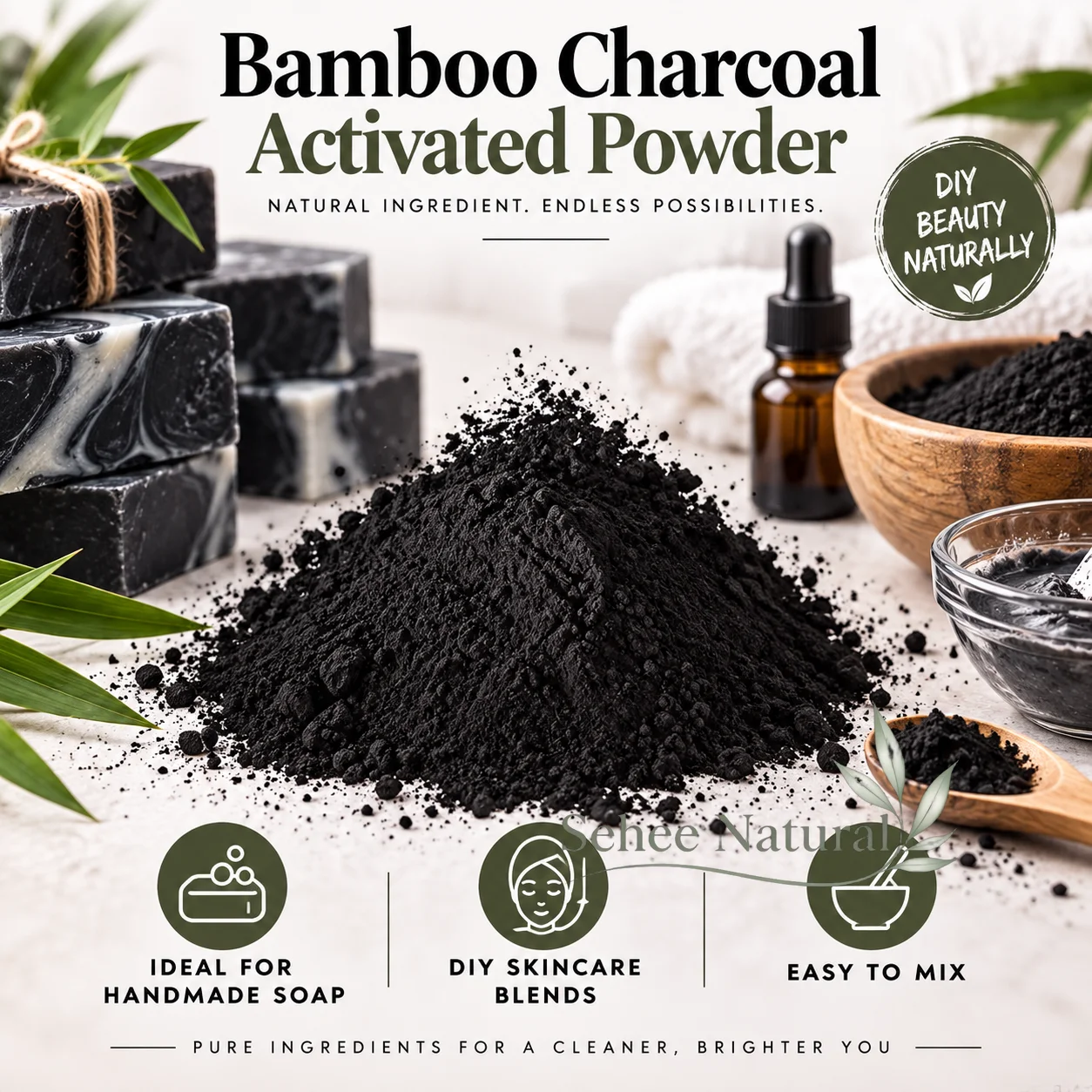 Bamboo Charcoal Activated Powd - đánh giá và giá Activated Charcoal Powder