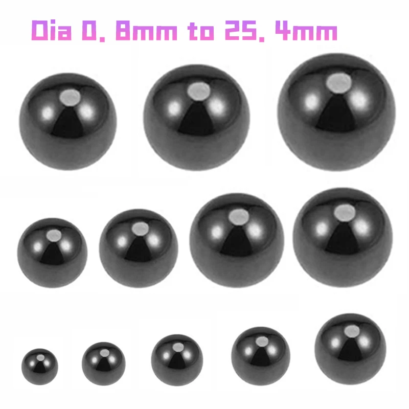 Image of 1~50 Stück Siliziumnitrid-Kugeln Si3N4 Keramiklagerkugeln Durchmesser 0,8/1/1,2/1,5/1,588/2 mm bis 25,4 mm Siliziumnitrid-Kugeln G5 Präzision