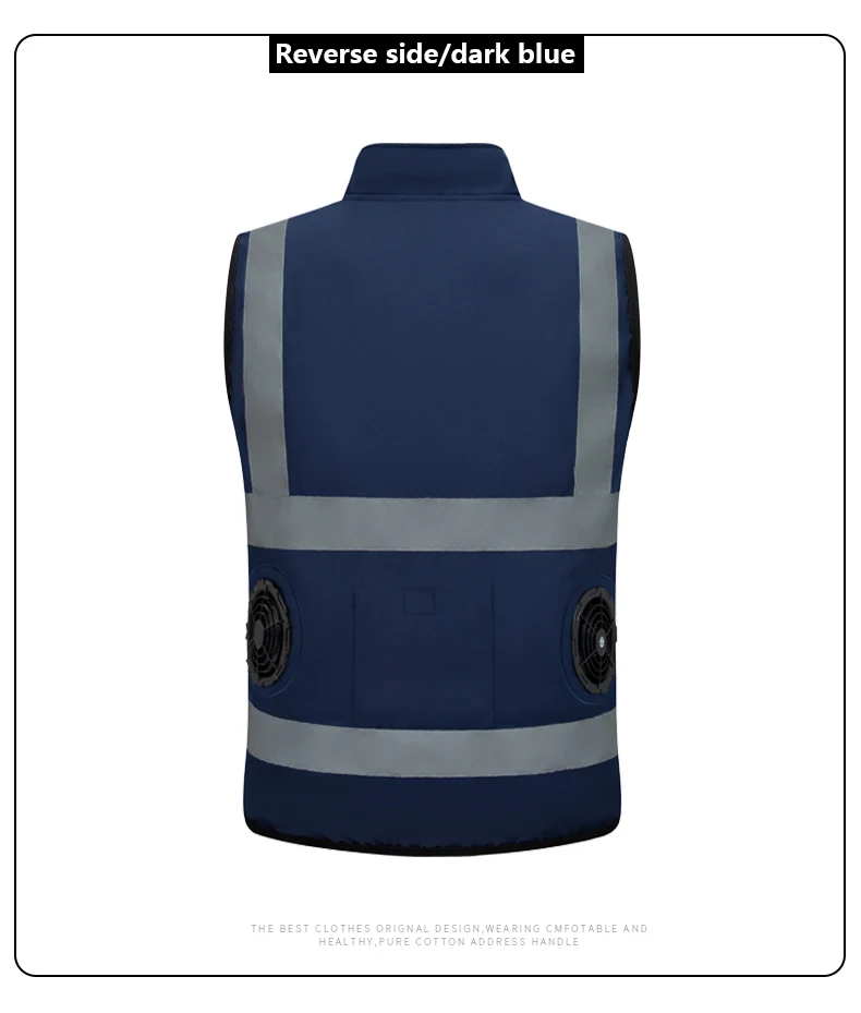 Summer Air-Conditioning Workwear with Fan Cooling, Outdoor Temperature-Reducing Breathable Vest (Excluding Power Bank)