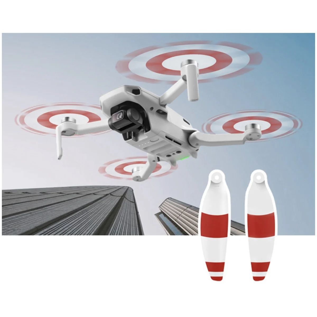 เป็นมิตรกับสิ่งแวดล้อม 8 ชิ้น 4726 ใบพัดสําหรับ DJI Mini 2 Drone Light น้ําหนัก Props เปลี่ยนใบมีดปีกอะไหล่สําหรับ Mavic Mini 2 G