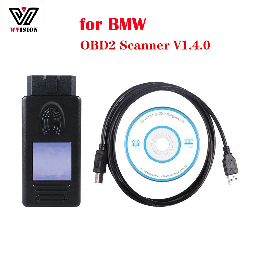 

for BMW Scanner 1.4.0 OBD2 Code Reader Unlock Version V1.4 with USB Cable Auto Diagnostic Tool