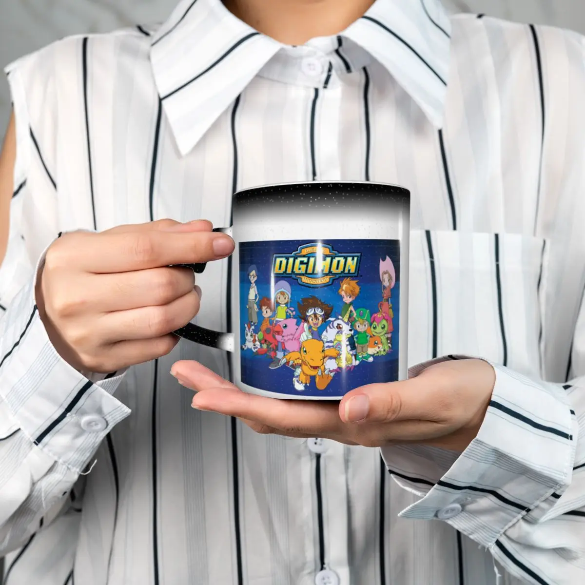

Аниме Digimon мультяшная кружка забавные керамические кофейные чашки чайные кружки чашка для молока посуда для напитков подарки для женщин и мужчин