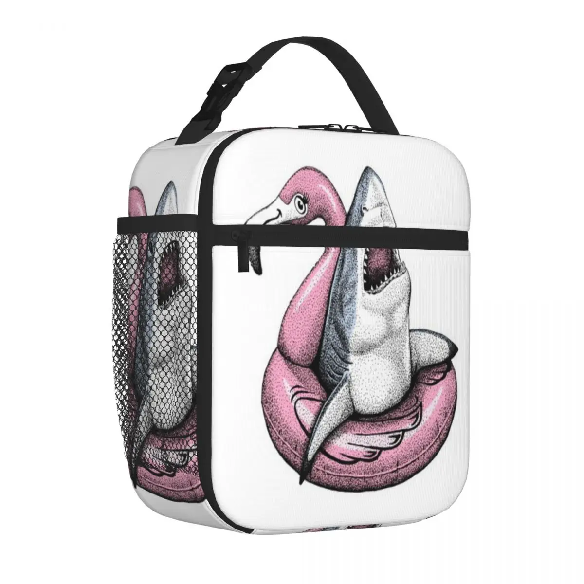 Bestselling Pool Shark - Ahhh Time To Relax Handheld School Lunch Bag Classroom Meal Commuter Lunch Bag