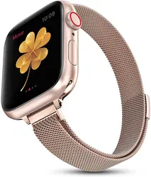 Magnetic Loop Strap For Apple watch Band 40mm 44mm 45mm 41mm 42mm 38mm Slim Stainless steel bracelet iWatch series 3 4 5 6 se 7