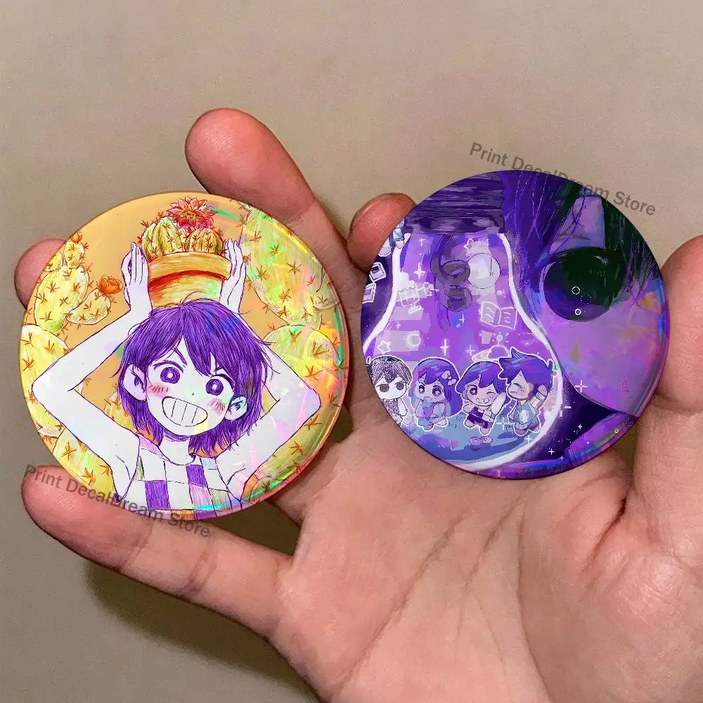 

O-Omori-S Game Badges Creative Tinplate Button Pins Brooch Creative Quotes Badge Clothes Backpack Jewelry Gift