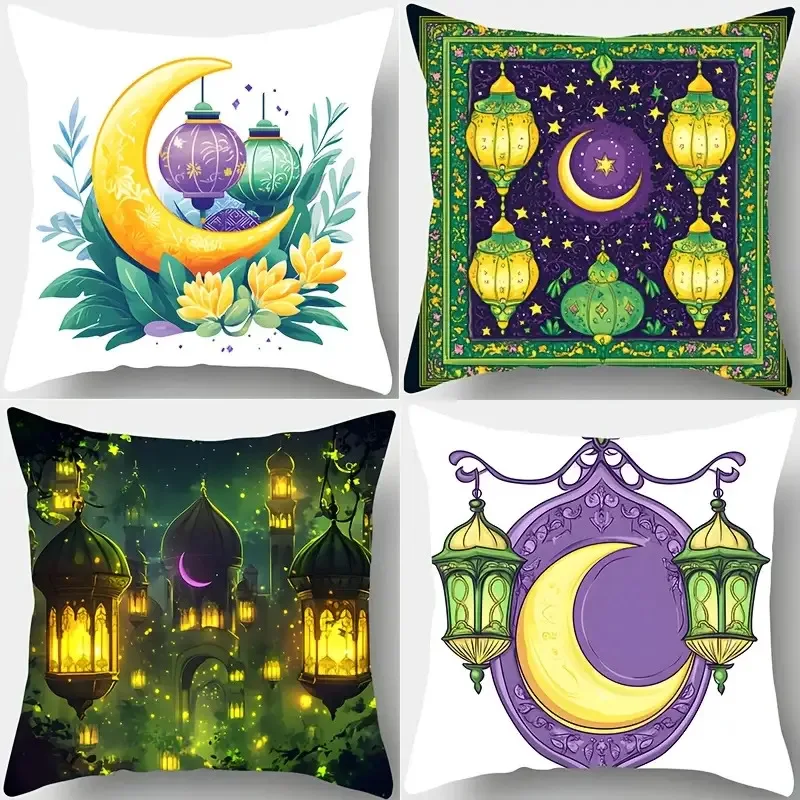 

Наволочка с цифровой печатью в стиле звезд и лун, короткий плюш, подходит для гостиных, спален, диванов, чехол для декоративной подушки.