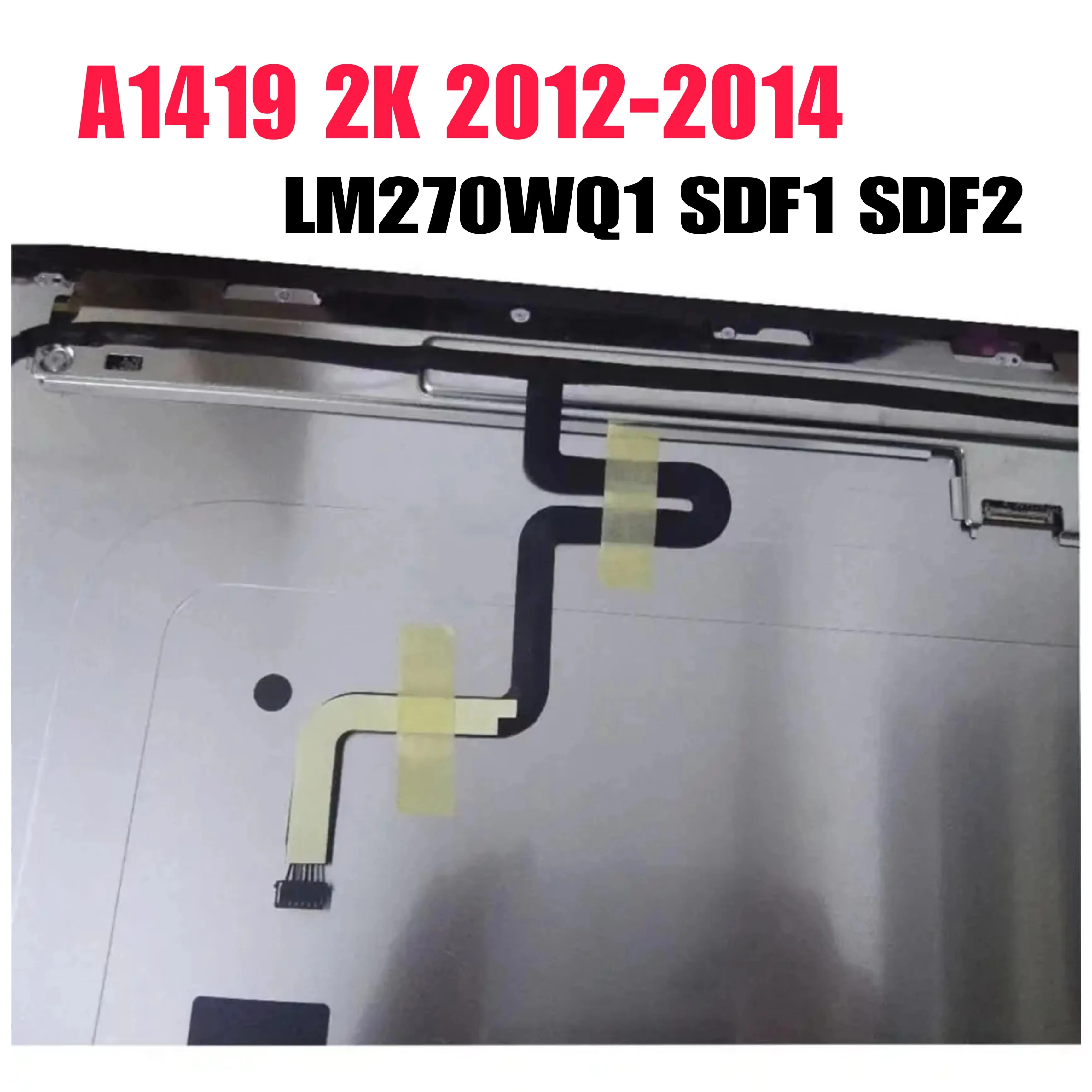 New A1419 2K 5k LCD Screen with glass assembly For iMac 27