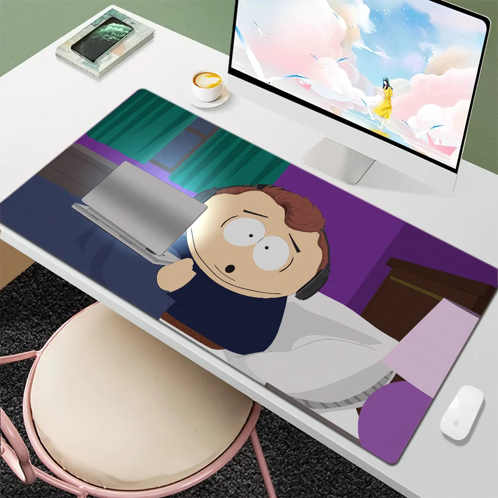 Cute Cartoon P-Park S-South Mouse Pad Desk Mat Large Non-slip Anti-fray Keyboard Ergonomic Office Rubber PC Home Custom