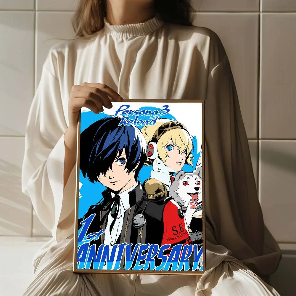 Ame Persona 3 Reload P3RE Movie Sticky Posters Retro Kraft Paper Sticker DIY Room Bar Cafe Aesthetic Art Wall Painting