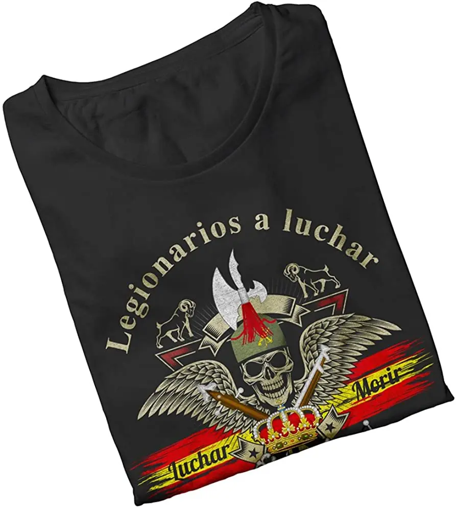 Legionarios A Luchar, Legionarios A Morir. Spanish Legion Men T-Shirt Short Casual 100% Cotton Shirts Size S-3XL