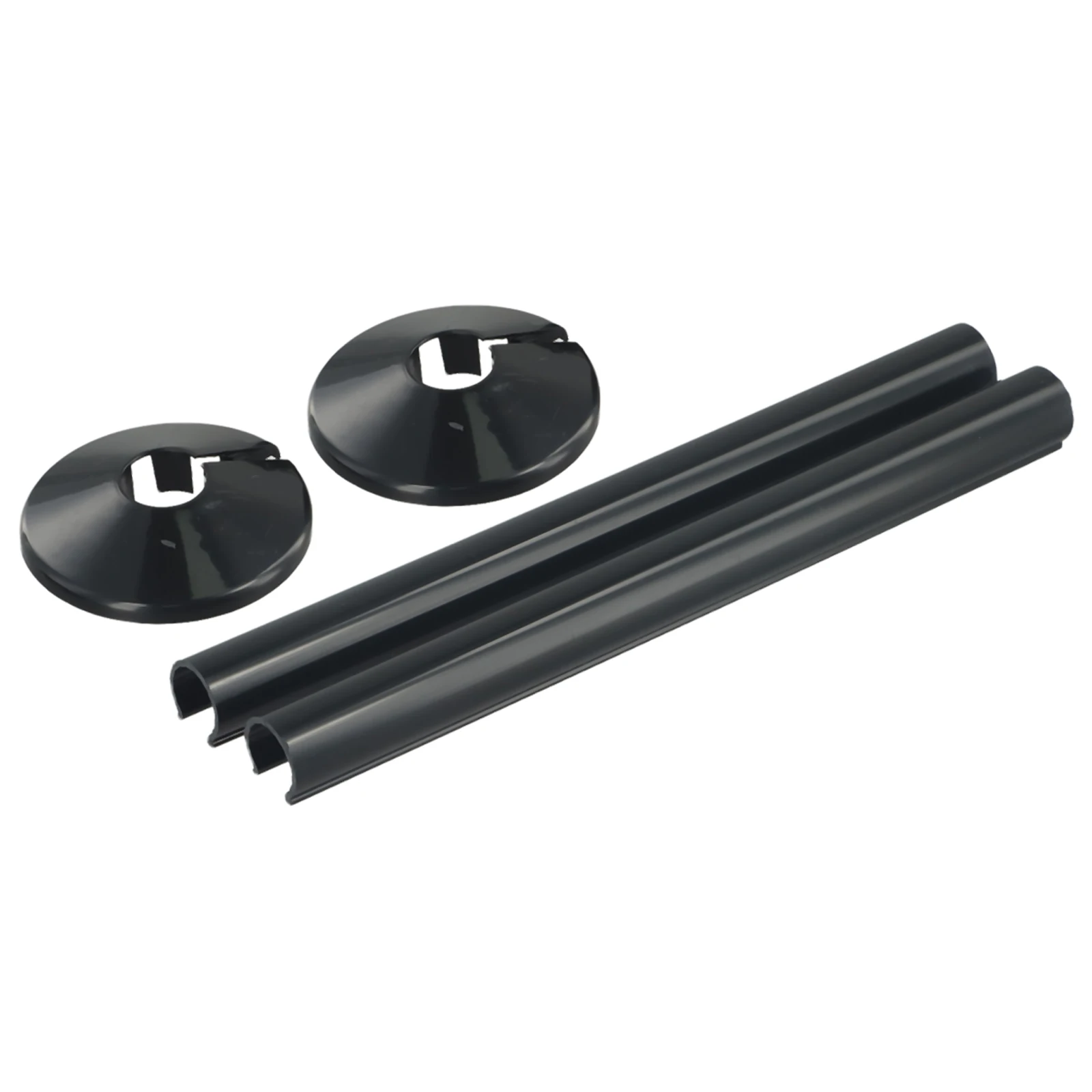Radiator Pipe Cover Sleeve Set 2 pcs with Collar Support for 15mm Pipes Compatible with Common Residential Installations