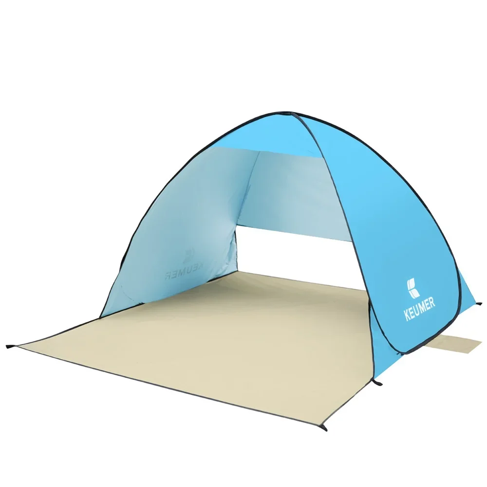 Automatic Camping Ultralight Tent Beach Tent 2 Persons Tent Instant Pop Up Open Anti UV Awning Tents Outdoor Sunshelter SES0052