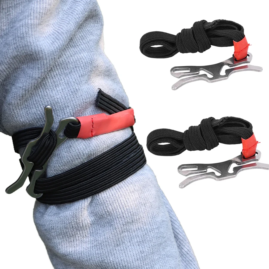 

2PCS Handed Emergency Tourniquet Kit - Lightweight,Stainless Steel & Rubber,Perfect for Outdoor Adventures like Hiking & Camping