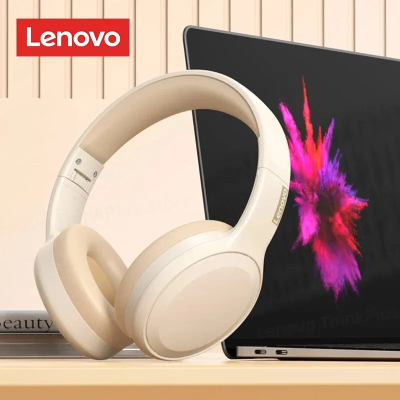 Lenovo TH30 słuchawki bezprzewodowe słuchawki Bluetooth 5.3 składany zestaw słuchawkowy do gier sportowe słuchawki z mikrofonem słuchawki douszne 250mAh