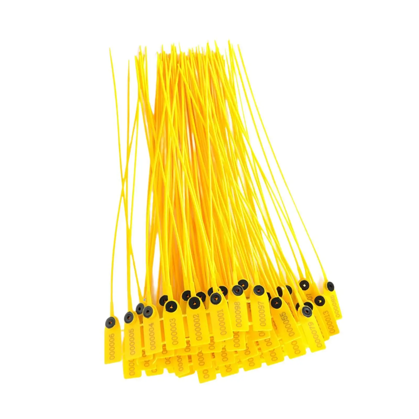 100x Serialized Flag Numbered Cable Zip Ties Industrial Use Convenient Weather Resistant Package Multipurpose Utility Tags