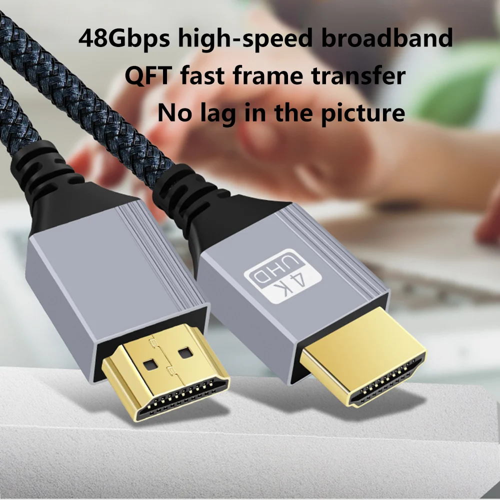 HDMI Cable 2.0 4K Cable for PS4 PS5 Xbox Laptop TV Stick Blu-ray Player HDR High Speed Ethernet 4K 60Hz 1080P Male 1-10M