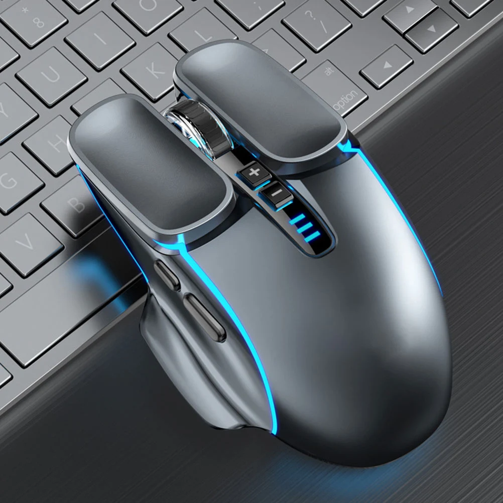 

1pc Rechargeable Wireless Gaming Mouse For Laptop Desktop 4 Color Breathing Light Lightweight Compact With Enhanced Durability