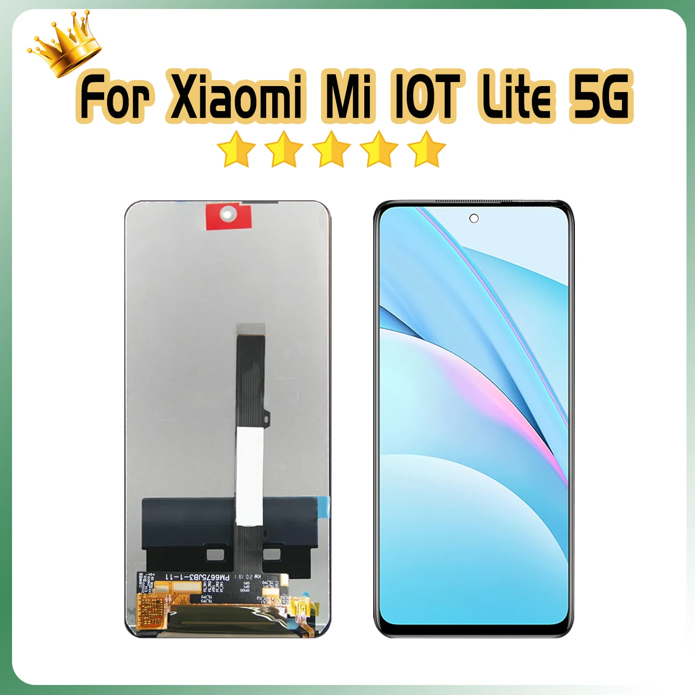 6.67\'\' Mi 10T Lite 5G LCD for Xiaomi Mi 10T Lite 5G M2007J17G Lcd Display Touch Screen With Frame Screen Digital Replacement