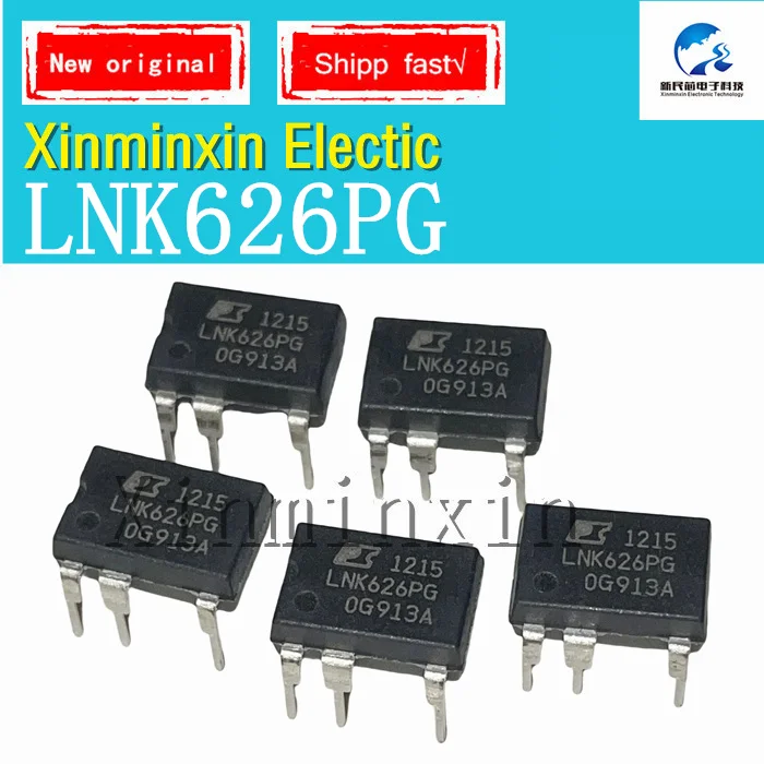 5pcs/lot LNK626PG DIP7  IC Chip 100% New  Original In Stock